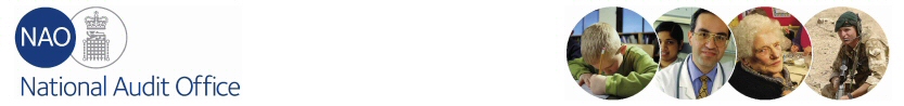 National Audit Office (N.A.O.) website banner and link back to homepage