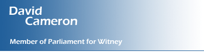 David Cameron - M.P. for Witney
